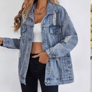 Distressed Denim Jacket